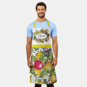 Schattige Mixed Fruit Design gepersonaliseerde na Schort (Gedragen)