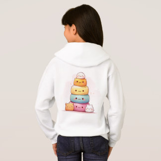Schattige Mochi Stack Kinder Hoodie
