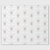 Schattige modern Baby shower inpakpapier | Baby jo (Vlak)