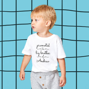 Schattige Modern Big Brother Sister Minimal Typogr Kinder Shirts