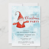 Schattige modern blauw kerstfeest kaart (Voorkant)