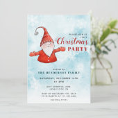 Schattige modern blauw kerstfeest kaart (Staand voorkant)