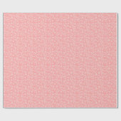 Schattige Modern Blush Roze Wit Hart Cadeaupapier (Vlak)