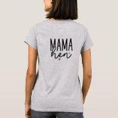 Schattige Modern Boerderij Mama Hen T-shirt (Achterkant)