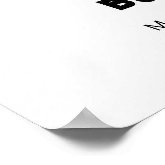 Schattige Modern Bow Ice Cream Pop Baby shower Wel Poster (Hoek)