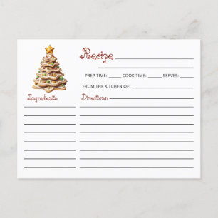 Schattige Modern Christmas Cookie Exchange Recept Briefkaart