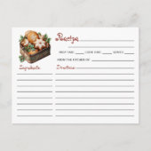 Schattige Modern Christmas Cookie Exchange Recept Briefkaart (Voorkant)