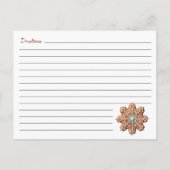 Schattige Modern Christmas Cookie Exchange Recept Briefkaart (Achterkant)