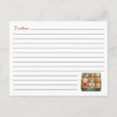 Schattige Modern Christmas Cookie Exchange Recept Briefkaart (Achterkant)