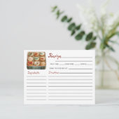 Schattige Modern Christmas Cookie Exchange Recept Briefkaart (Staand voorkant)