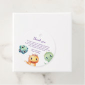 Schattige modern dinosaurus Baby shower Bedankjes Labels (In situ)