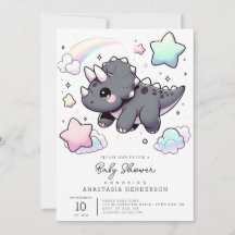 Schattige modern dinosaurus Baby shower