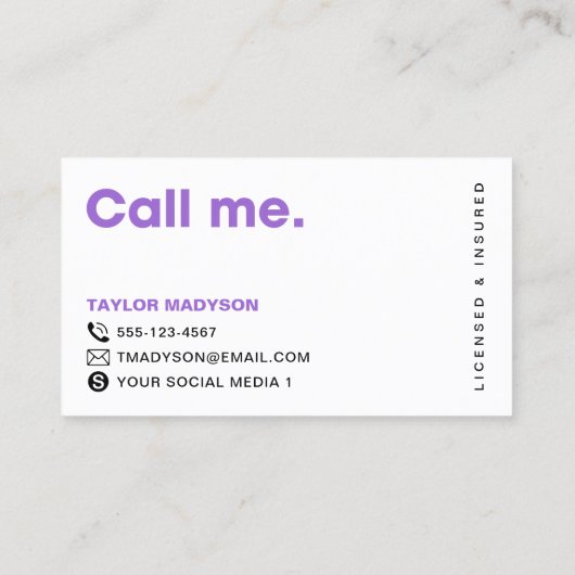 Schattige Modern Dog Walker Pet Sitter Visitekaart Visitekaartje (Achterkant)