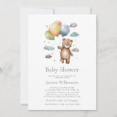 Schattige modern eenvoudig baby shower Uitnodiging (Voorkant)