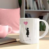 Schattige modern eenvoudig minimaal koffiemok