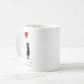 Schattige modern eenvoudig minimaal koffiemok (Voorkant links)