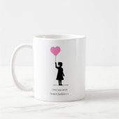 Schattige modern eenvoudig minimaal koffiemok (Links)