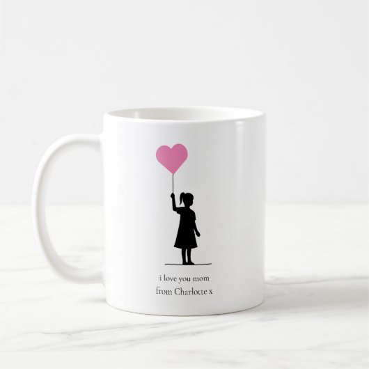 Schattige modern eenvoudig minimaal koffiemok (Links)