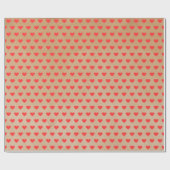 Schattige Modern Eenvoudig Valentijn Rode Harten K Cadeaupapier (Vlak)