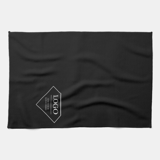 Schattige modern elegant gepersonaliseerd huwelijk theedoek (Horizontaal)