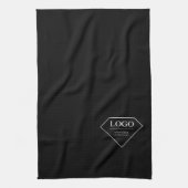 Schattige modern elegant gepersonaliseerd huwelijk theedoek (Verticaal)