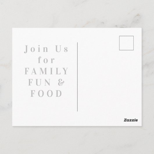 Schattige, modern Familie picknick eten op maat Briefkaart (Achterkant)