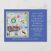 Schattige, modern Familie picknick eten op maat Briefkaart (Voorkant)