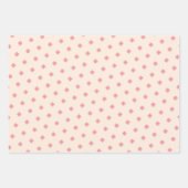 Schattige Modern Feestelijk Roze Lucky Clover Patt Inpakpapier Vel (Voorkant 3)