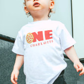 Schattige Modern First Birthday Pizza Party Aangep