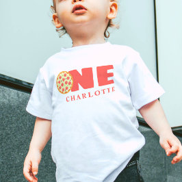 Schattige Modern First Birthday Pizza Party Aangep