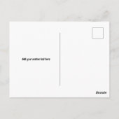 Schattige Modern Flower Blauw en Roze Bedankt Briefkaart (Achterkant)