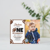 Schattige Modern Football Budget Foto 1e Verjaarda (Staand voorkant)