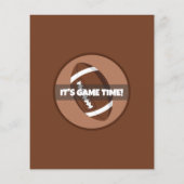 Schattige Modern Football Budget Verjaardagsuitnod (Achterkant)