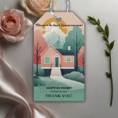 Schattige Modern Forever Home Adoptie Foster Showe Cadeaulabel