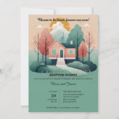 Schattige Modern Forever Home Adoptie Foster Showe Kaart (Voorkant)