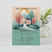 Schattige Modern Forever Home Adoptie Foster Showe Kaart (Staand voorkant)