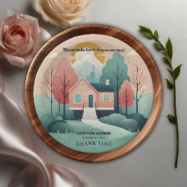 Schattige Modern Forever Home Adoptie Foster Showe Papieren Bordje