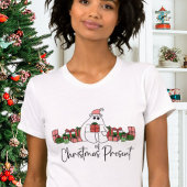 Schattige Modern Funny Christmas T-shirt