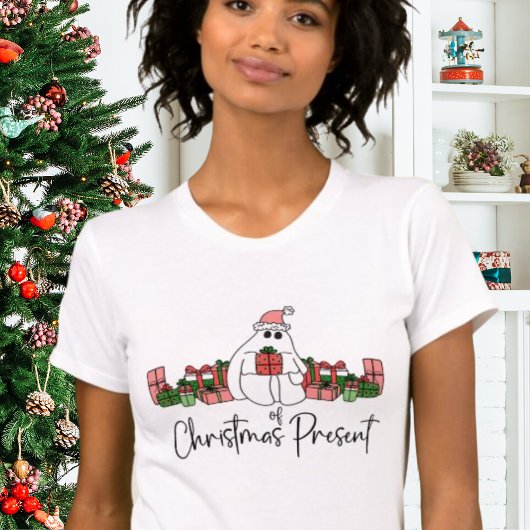 Schattige Modern Funny Christmas T-shirt