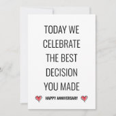 Schattige Modern Funny Minimalistisch Happy Jubile (Voorkant)