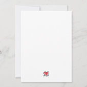 Schattige Modern Funny Minimalistisch Happy Jubile Feestdagenkaart (Achterkant)