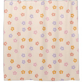 Schattige modern gekleurd madeliefjespatroon douchegordijn (Voorkant)