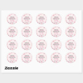 Schattige Modern Ghost Halloween Verjaardagsfeest Ronde Sticker (Vel)