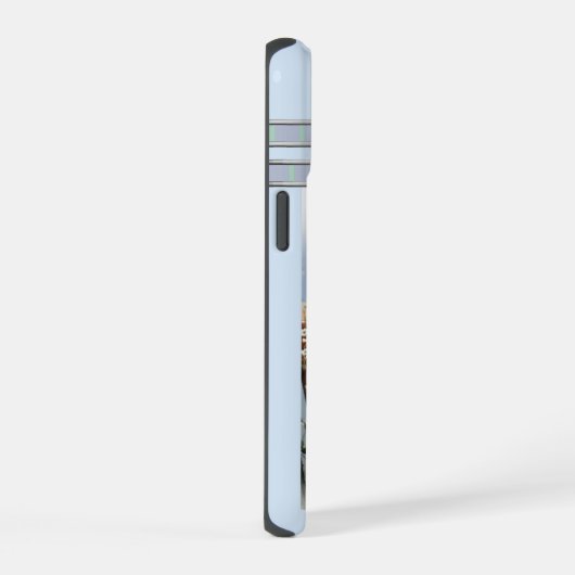 Schattige Modern Golden Retriever Dog Art iPhone 15 Case (Rechterkant)