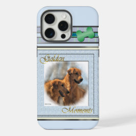 Schattige Modern Golden Retriever Dog Art iPhone 15 Pro Max Case