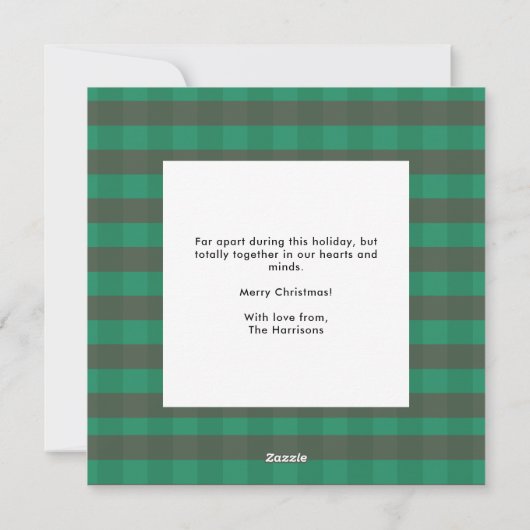 Schattige modern grillig kersttype feestdagenkaart (Achterkant)