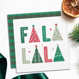 Schattige modern grillig kersttype feestdagenkaart