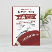 Schattige Modern Groot Football Lint Kids Verjaard Kaart (Staand voorkant)