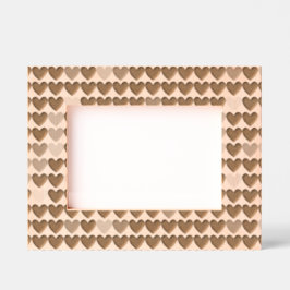 Schattige modern hartenpatroon gegraveerde lijstjes