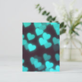 Schattige modern hartpatroon briefkaart (Staand voorkant)